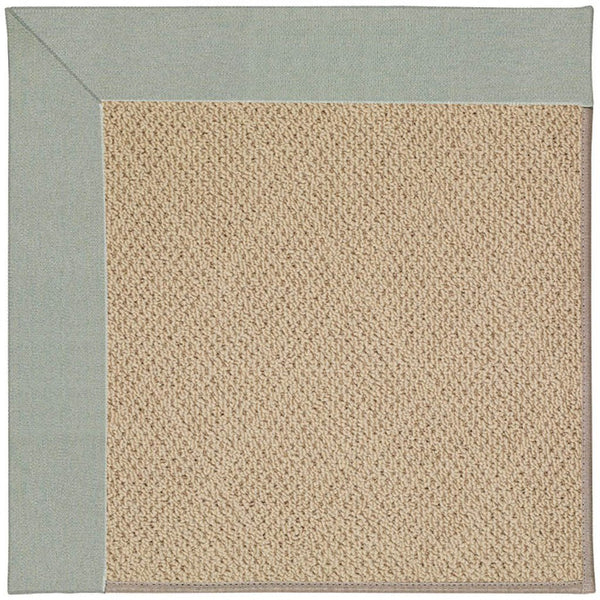 Creative Concepts-Cane Wicker Canvas Spa Blue Machine Tufted Rug Rectangle image