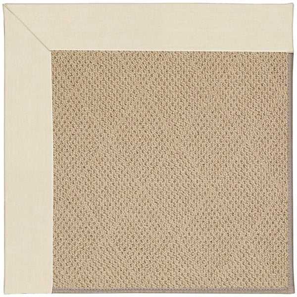 Creative Concepts-Cane Wicker Canvas Sand Machine Tufted Rug Rectangle image