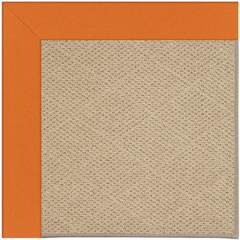 Creative Concepts-Cane Wicker Canvas Tangerine Machine Tufted Rug Rectangle image
