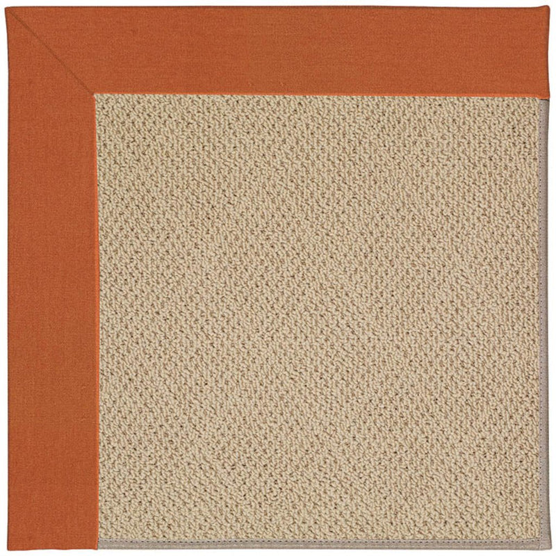 Creative Concepts-Cane Wicker Canvas Rust Machine Tufted Rug Rectangle image