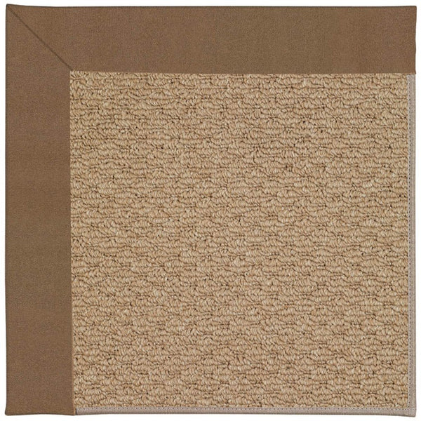 Creative Concepts-Raffia Canvas Cocoa Machine Tufted Rug Rectangle image