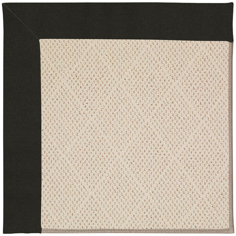 Creative Concepts-White Wicker Canvas Black Machine Tufted Rug Rectangle image