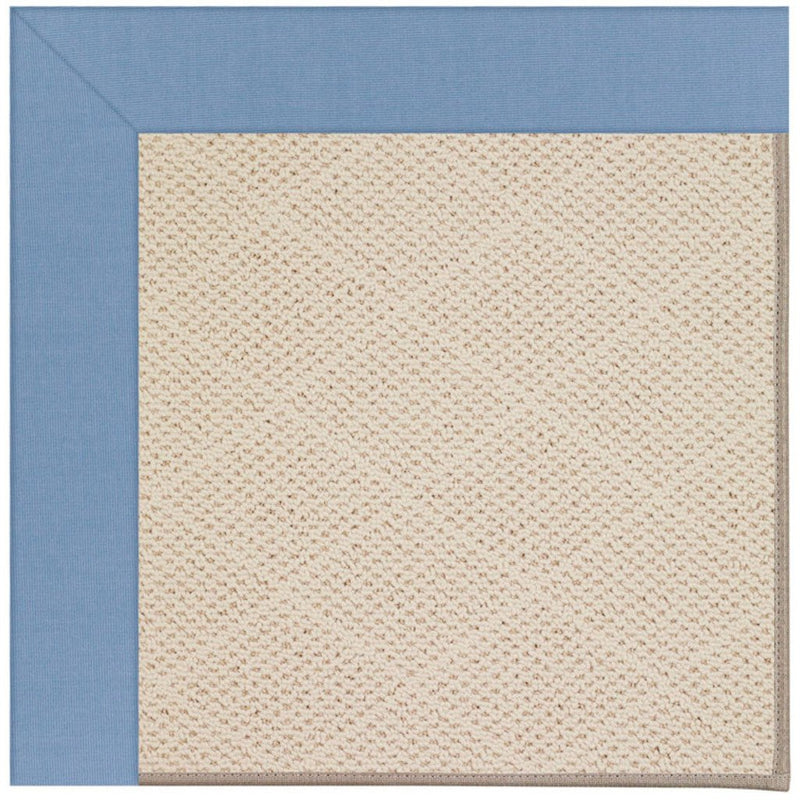 Creative Concepts-White Wicker Canvas Air Blue Machine Tufted Rug Rectangle image