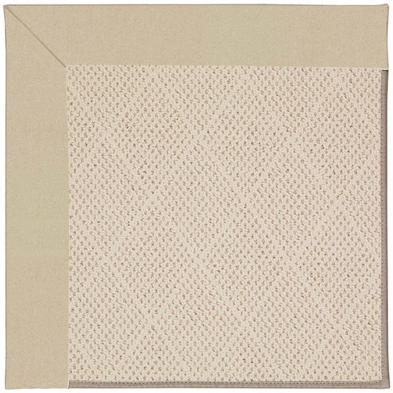 Creative Concepts-White Wicker Canvas Antique Beige Machine Tufted Rug Rectangle image