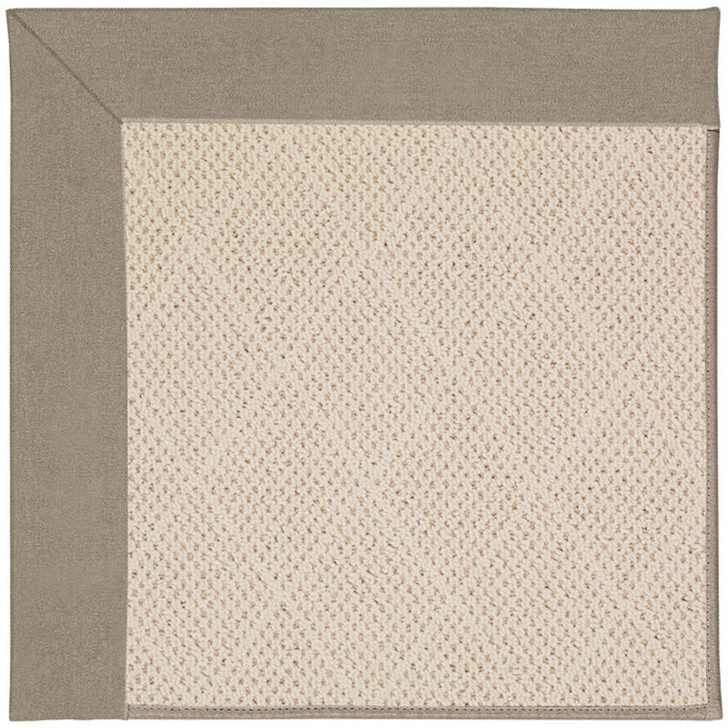 Creative Concepts-White Wicker Canvas Taupe Machine Tufted Rug Rectangle image