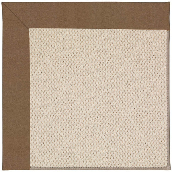 Creative Concepts-White Wicker Canvas Cocoa Machine Tufted Rug Rectangle image