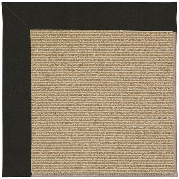 Creative Concepts-Sisal Canvas Black Machine Tufted Rug Rectangle image