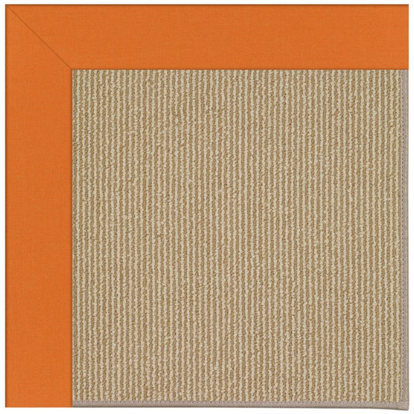 Creative Concepts-Sisal Canvas Tangerine Machine Tufted Rug Rectangle image