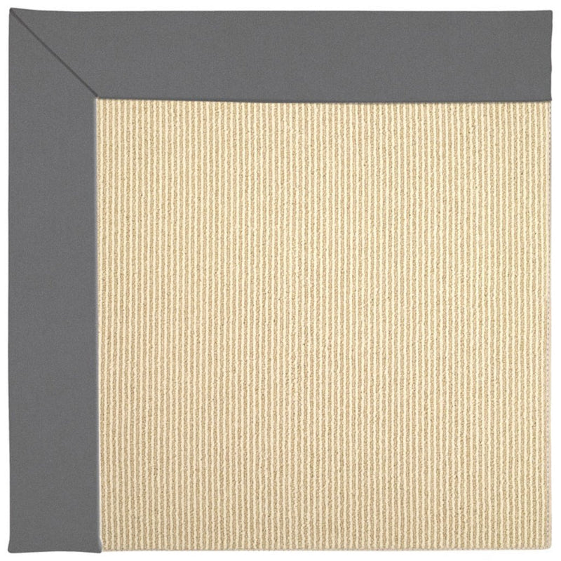 Creative Concepts-Beach Sisal Canvas Charcoal Machine Tufted Rug Rectangle image