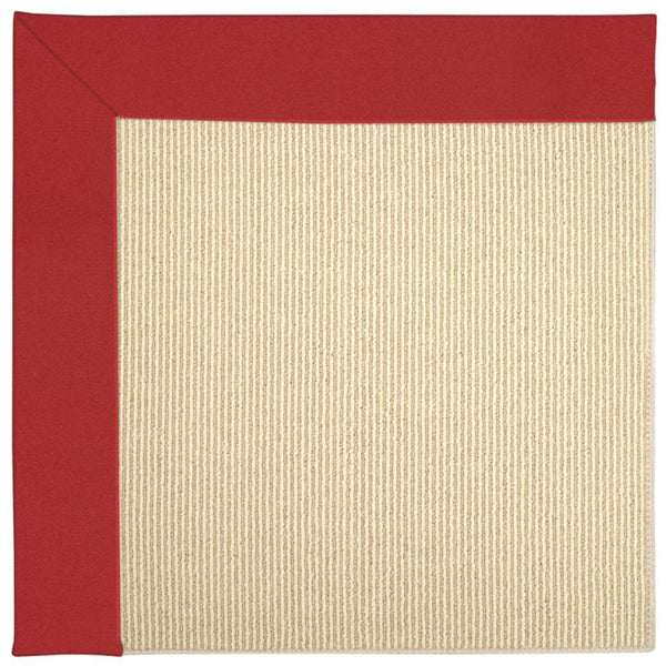 Creative Concepts-Beach Sisal Canvas Jockey Red Machine Tufted Rug Rectangle image