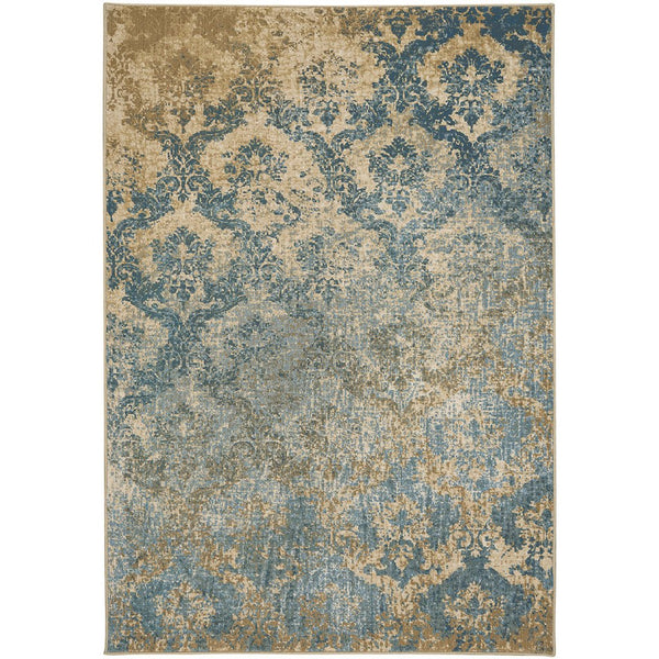 Caravan-Adriatic Tuscan Blue Machine Woven Rug Rectangle image