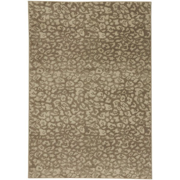 Leopard Beige Machine Woven Rug Rectangle image