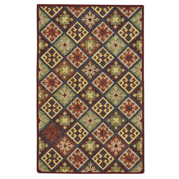 Avanti-Quilt Multi Panel Hand Tufted Rug Rectangle image