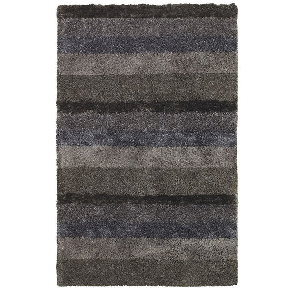 Skyline Shag Grey Multi Hand Tufted Rug Rectangle image