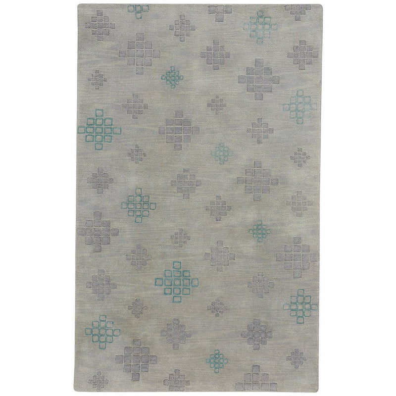 Glace Silver Grey Hand Tufted Rug Rectangle image