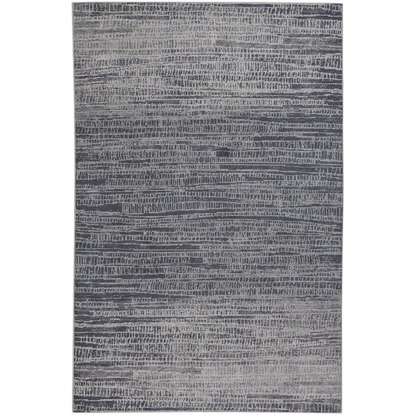 Metropolis-Skyline Slate Machine Woven Rug Rectangle image