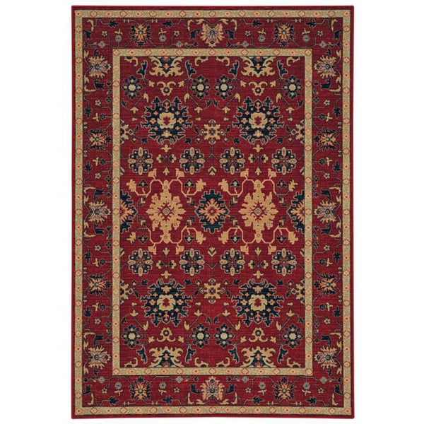 Metropolis-Ushak Classic Red Machine Woven Rug Rectangle image