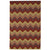 Irish Stitch Berry Khaki Flat Woven Rug Rectangle image
