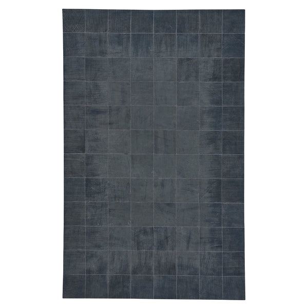 Laramie-Brushed Blocks Midnight Flat Woven Rug Rectangle image