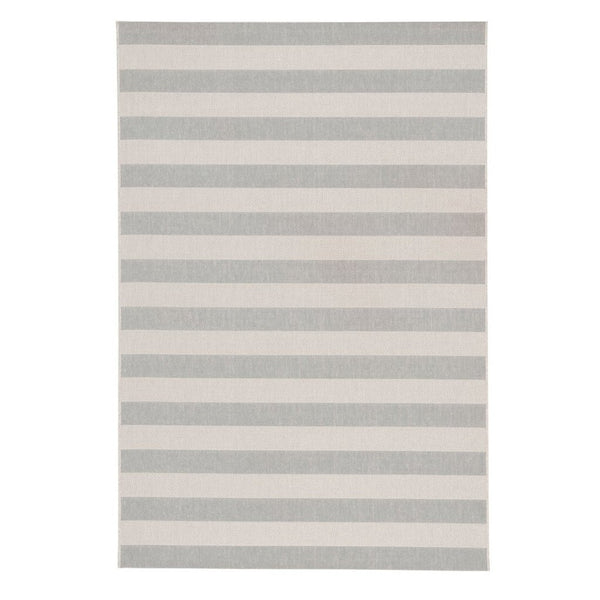 Finesse-Stripe Silver Machine Woven Rug Rectangle image