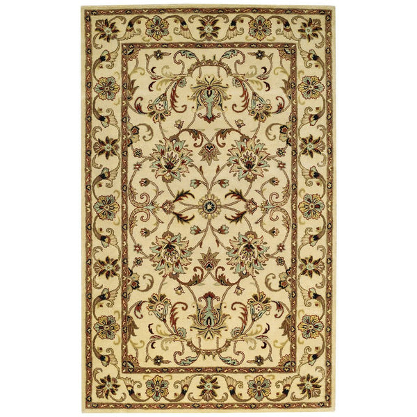 Eloquent Garden Antique Ivory Hand Tufted Rug Rectangle image