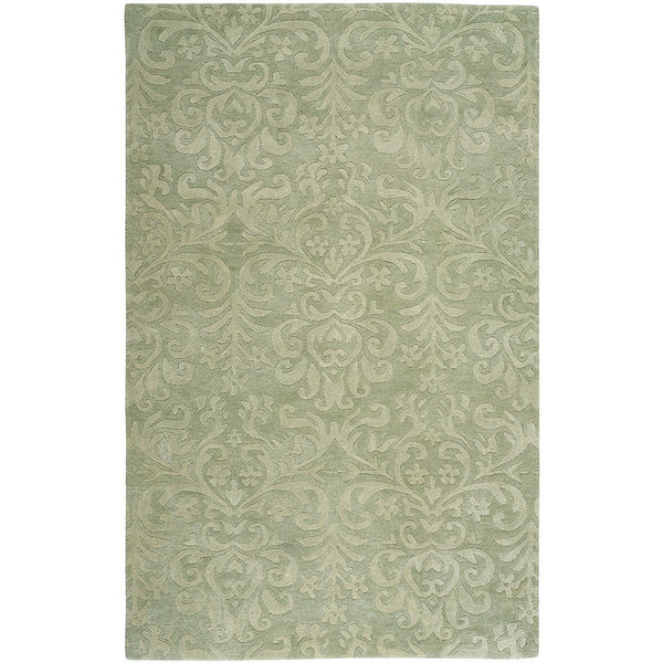 Filigree Burwell Green Hand Tufted Rug Rectangle image