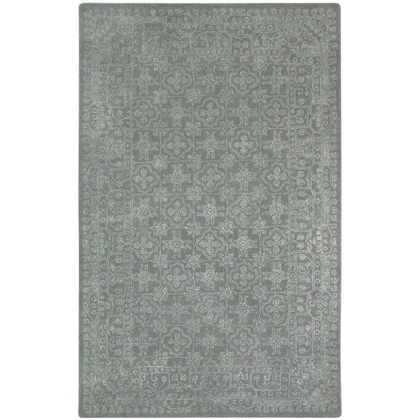 Tracery Pale Grey Hand Tufted Rug Rectangle image