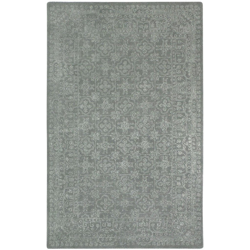 Tracery Pale Grey Hand Tufted Rug Rectangle image